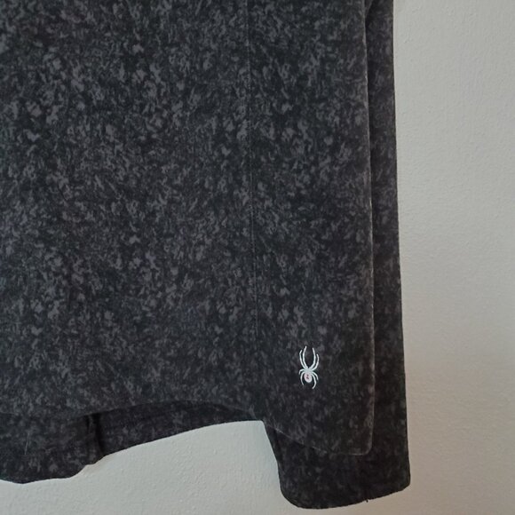 Women's Spyder Active Fleece Pullover 3/4 Zip Size XL Thumbholes Zipper Pocket - Picture 7 of 14